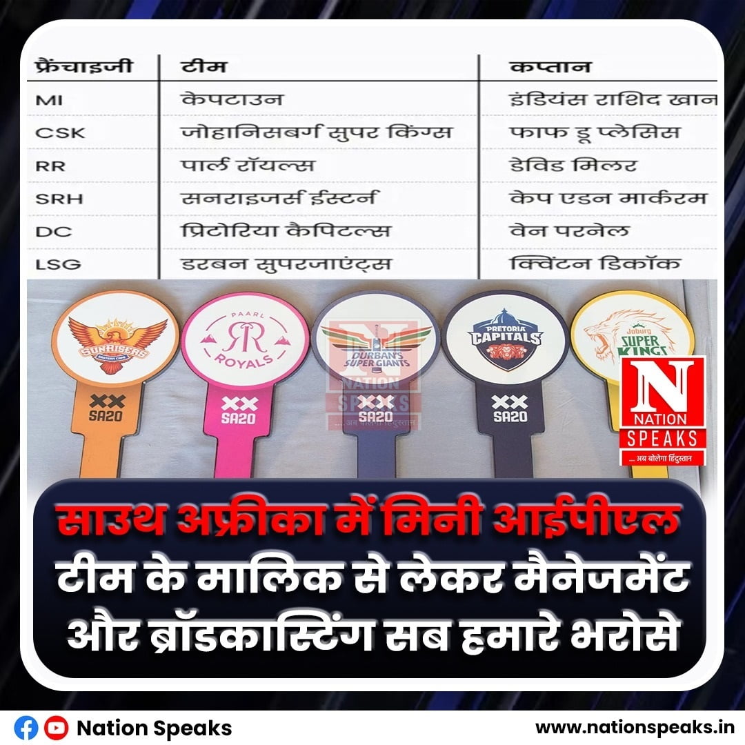 साउथ अफ्रीका में मिनी आईपीएल : टीम के मालिक से लेकर मैनेजमेंट और ब्रॉडकास्टिंग सब भारत भरोसे  