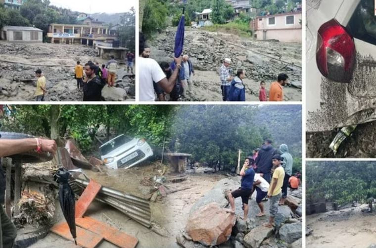 कुल्लू के काइस और खराहल में फ*टा बादल, एक की मौ*त