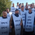 भाजपा का गारंटियों को लेकर प्रदर्शन