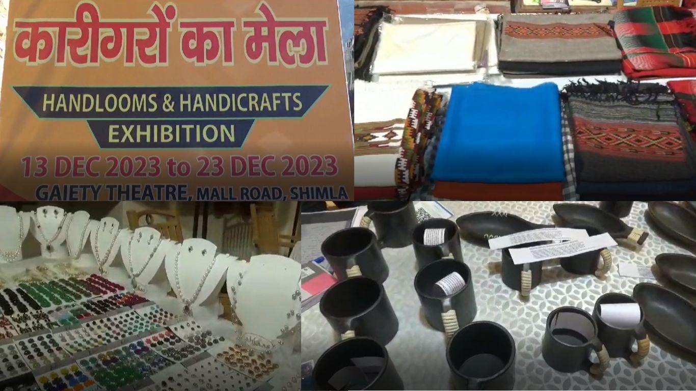 शिमला में हस्त शिल्पकारों के उत्पादों का मेला, मणिपुर के काले पत्थर कप प्लेट बने आकर्षण का केंद्र !