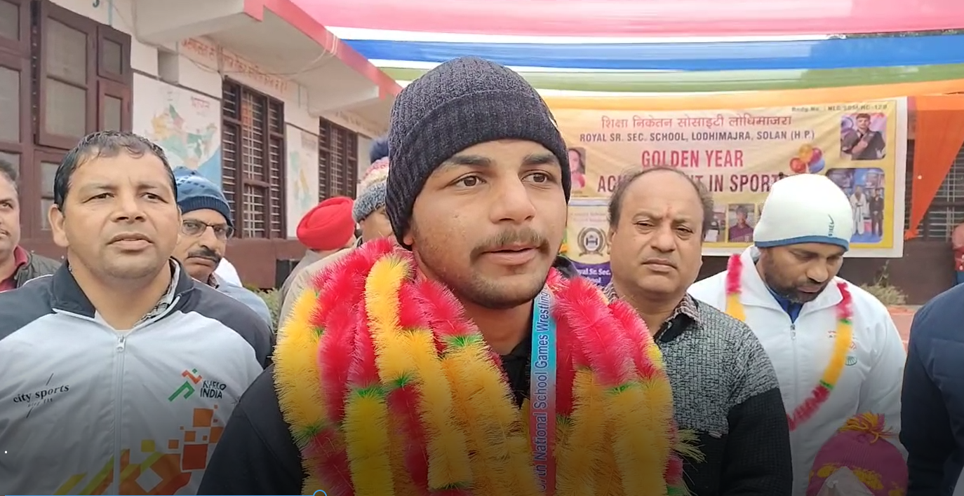 बद्दी के एक युवा पहलवान यादवेंद्र सिंह का अंडर-17 वर्ग में खेलो इंडिया की कुश्ती में हुआ चयन