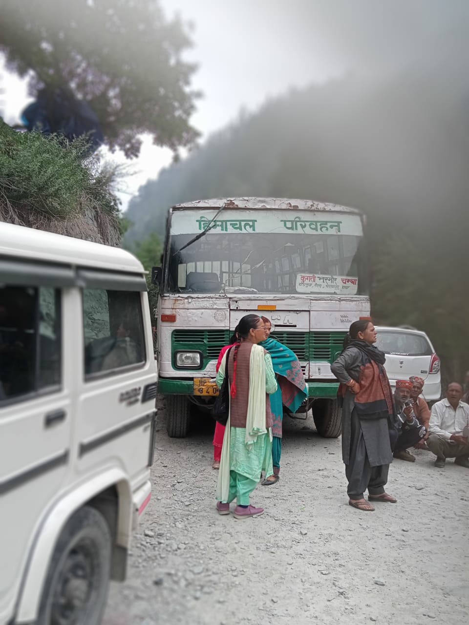 भरमौर के कुगति मे एक बड़ा हादसा होने से टला