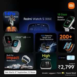 Redmi Watch 5 active Specification 