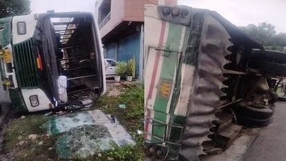 पठानकोट के समीप पलटी HRTC की बस ,1 यात्री की मौ..त, 16 घायल
