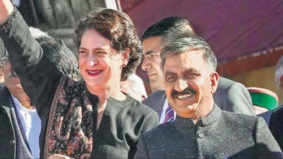 प्रियंका गाँधी के नामांकन में हिमाचल के CM सुखविंदर सिंह सुक्खकी मौजूदगी