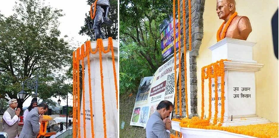 कांग्रेस और भाजपा ने महात्मा गांधी और लाल बहादुर शास्त्री को दी श्रद्धांजलि