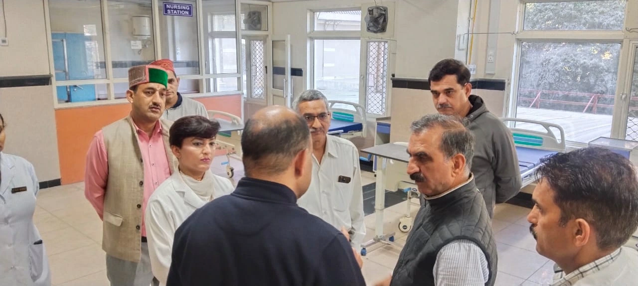 IGMC का निरीक्षण करने पहुचे CM सुक्खू