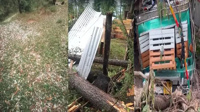 हिमाचल में मौसम ने बदली करवट,आंधी, बारिश और बर्फबारी ने मचाई तबाही, दो की मौत, फसलें तबाह