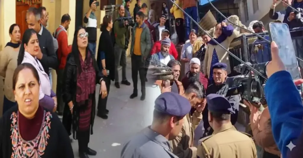 शिमला के उपनगर संजौली में अवैध घोषित मस्जिद को लेकर शुक्रवार को फिर तनाव की स्थिति बन गई। स्थानीय महिलाओं और देवभूमि संघर्ष समिति के सदस्यों ने बाहरी राज्यों से आए कुछ लोगों को नमाज पढ़ने से रोक दिया, जिसके बाद पुलिस ने कार्रवाई शुरू करते हुए छह लोगों को नामजद किया है।